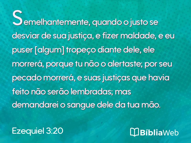 Ezequiel 3:20 em imagem para compartilhar
