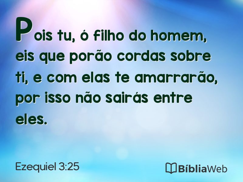 Ezequiel 3:25 em imagem para compartilhar