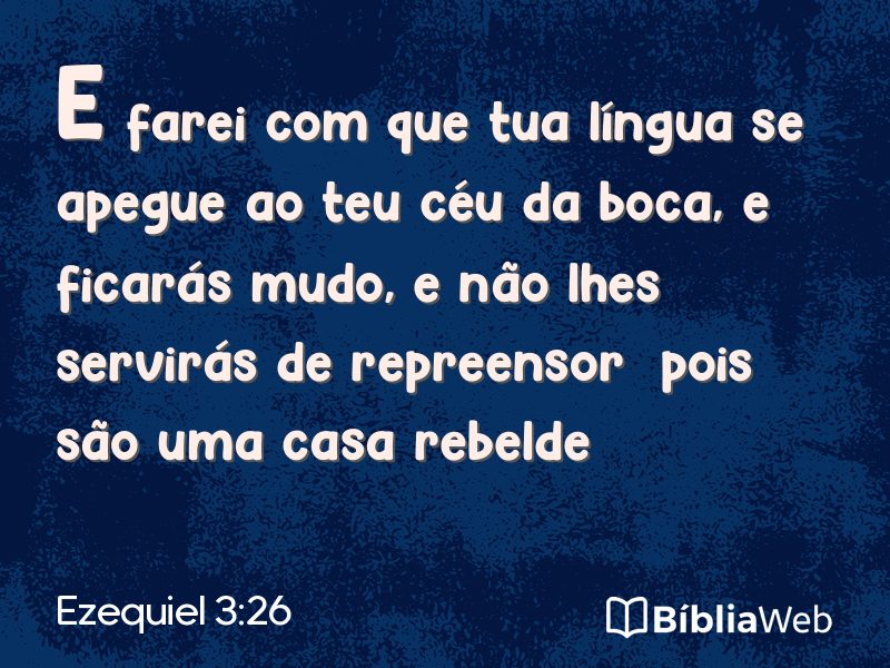 Ezequiel 3:26 em imagem para compartilhar