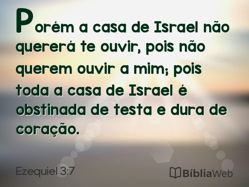 Ezequiel 3:7 em imagem para compartilhar