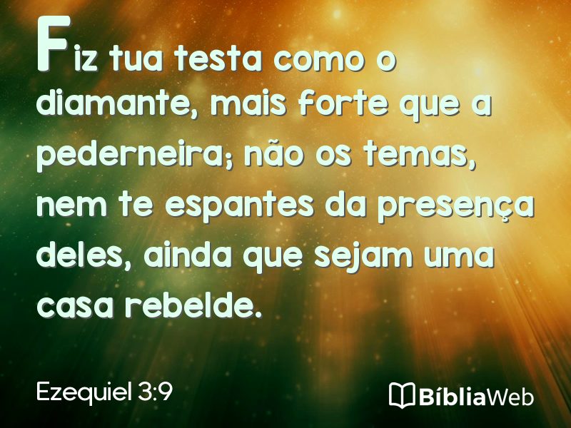 Ezequiel 3:9 em imagem para compartilhar