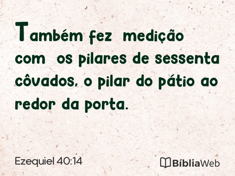 Ezequiel 40:14 em imagem para compartilhar