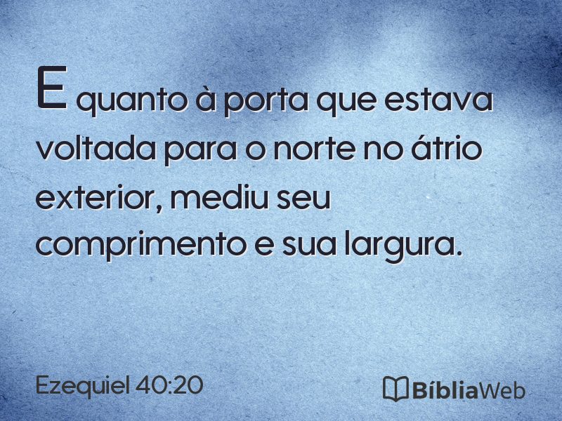 Ezequiel 40:20 em imagem para compartilhar