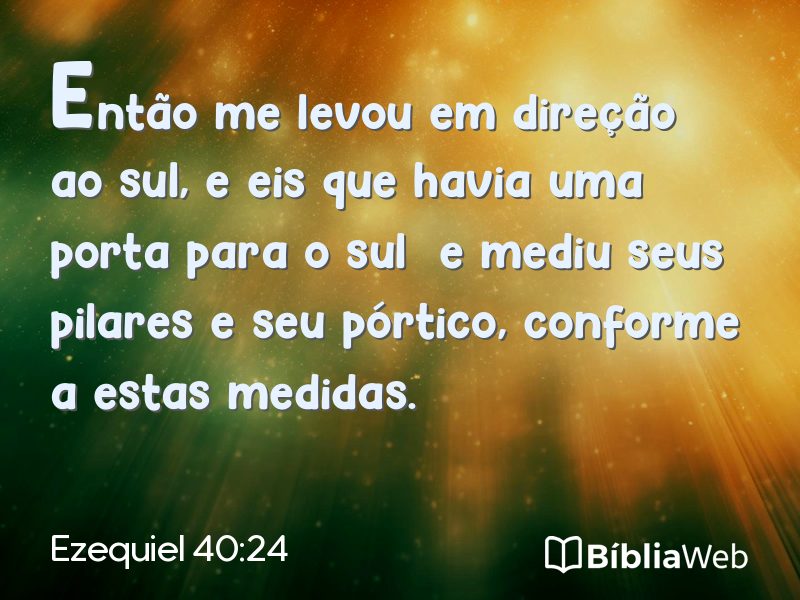 Ezequiel 40:24 em imagem para compartilhar