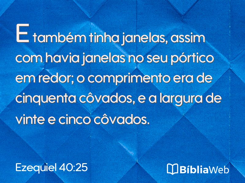 Ezequiel 40:25 em imagem para compartilhar