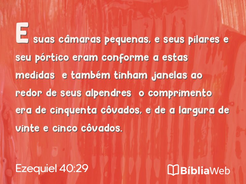 Ezequiel 40:29 em imagem para compartilhar