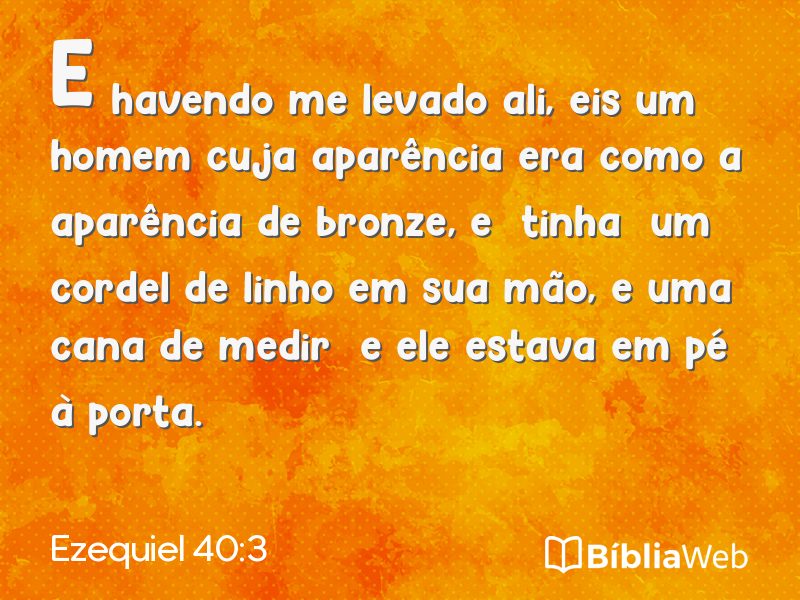 Ezequiel 40:3 em imagem para compartilhar
