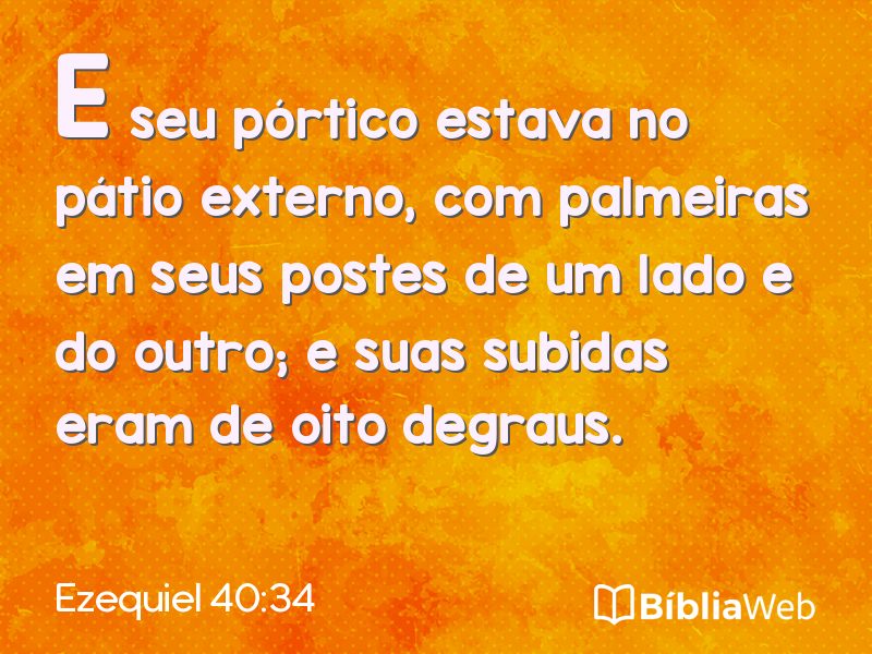 Ezequiel 40:34 em imagem para compartilhar