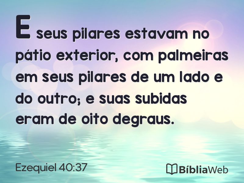 Ezequiel 40:37 em imagem para compartilhar