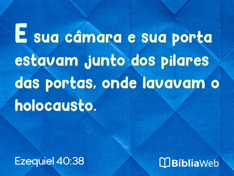 Ezequiel 40:38 em imagem para compartilhar