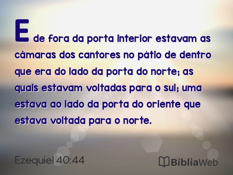 Ezequiel 40:44 em imagem para compartilhar