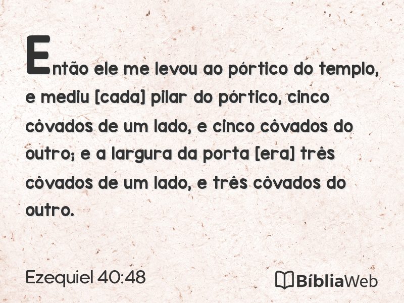 Ezequiel 40:48 em imagem para compartilhar