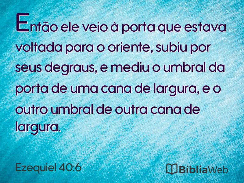 Ezequiel 40:6 em imagem para compartilhar