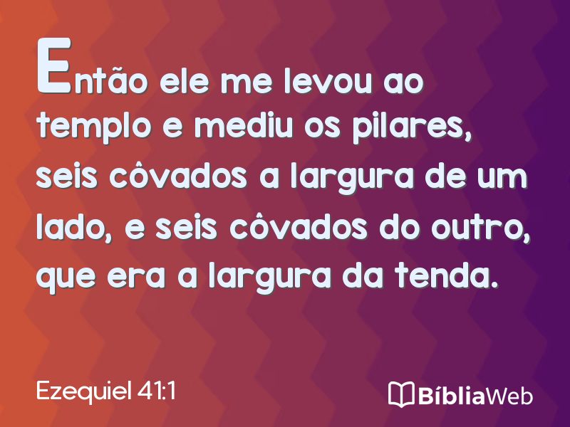 Ezequiel 41:1 em imagem para compartilhar
