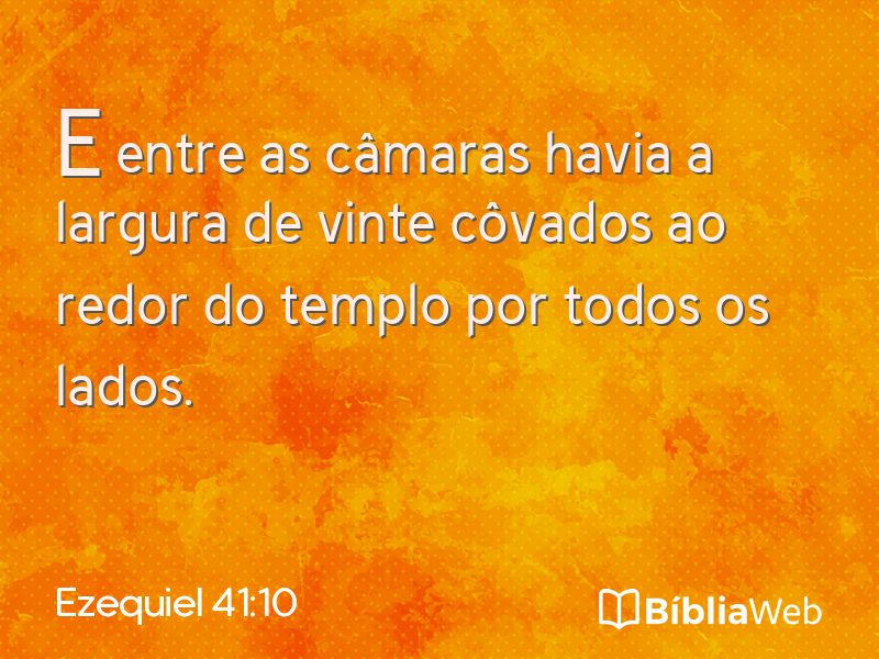 Ezequiel 41:10 em imagem para compartilhar
