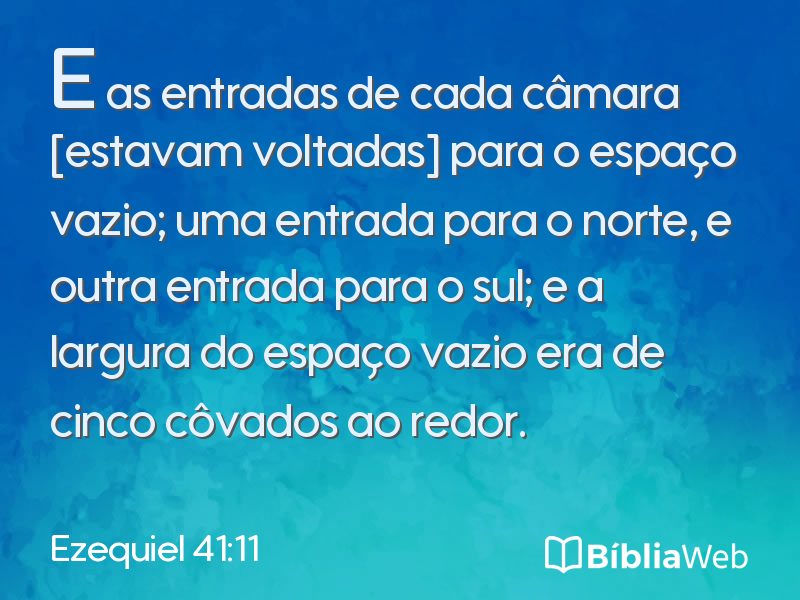 Ezequiel 41:11 em imagem para compartilhar