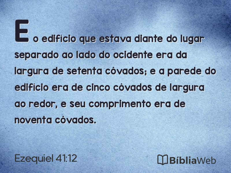 Ezequiel 41:12 em imagem para compartilhar