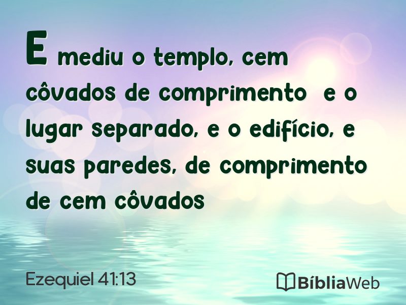 Ezequiel 41:13 em imagem para compartilhar