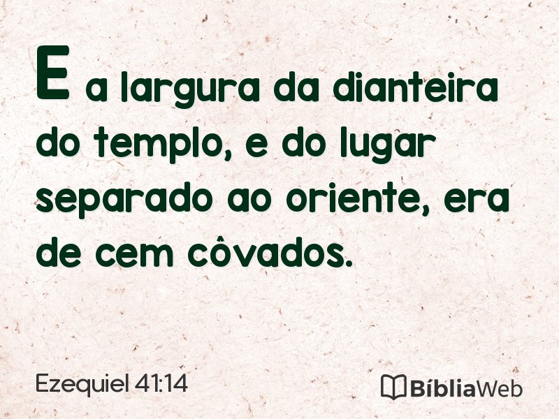 Ezequiel 41:14 em imagem para compartilhar