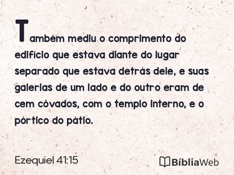 Ezequiel 41:15 em imagem para compartilhar