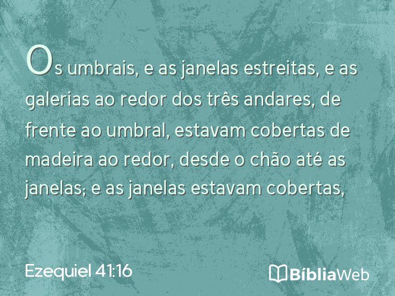 Ezequiel 41:16 em imagem para compartilhar