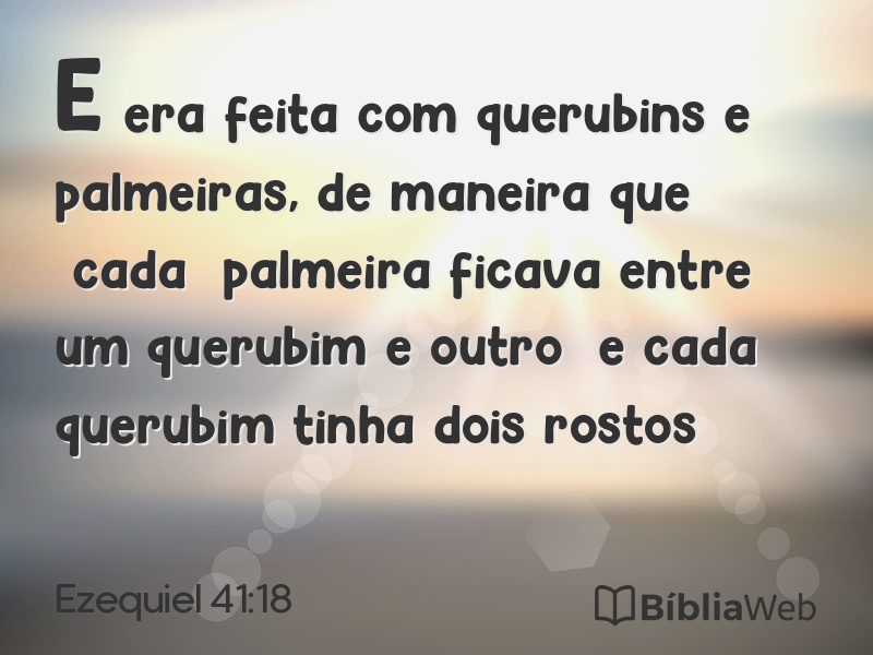 Ezequiel 41:18 em imagem para compartilhar