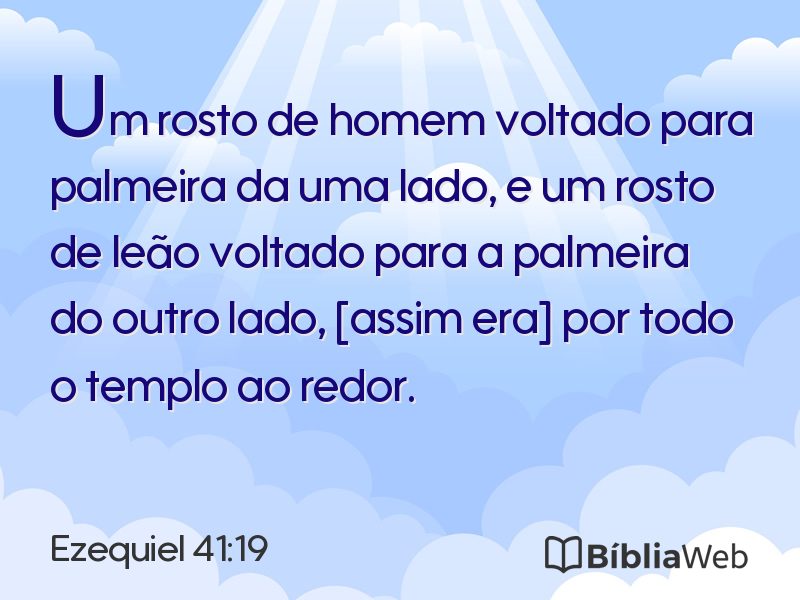 Ezequiel 41:19 em imagem para compartilhar