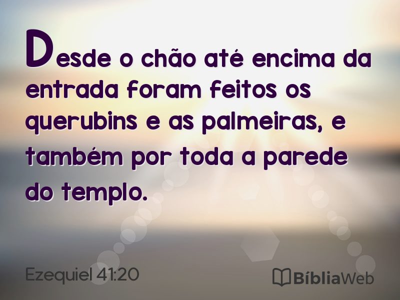 Ezequiel 41:20 em imagem para compartilhar