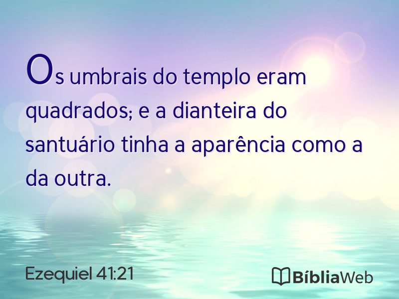 Ezequiel 41:21 em imagem para compartilhar