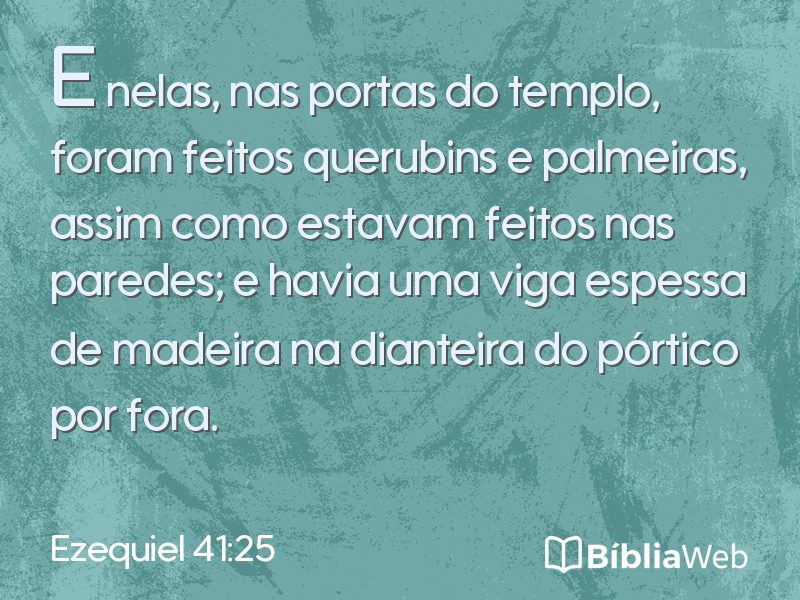 Ezequiel 41:25 em imagem para compartilhar