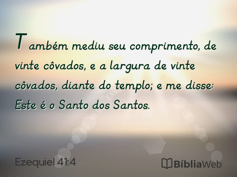 Ezequiel 41:4 em imagem para compartilhar
