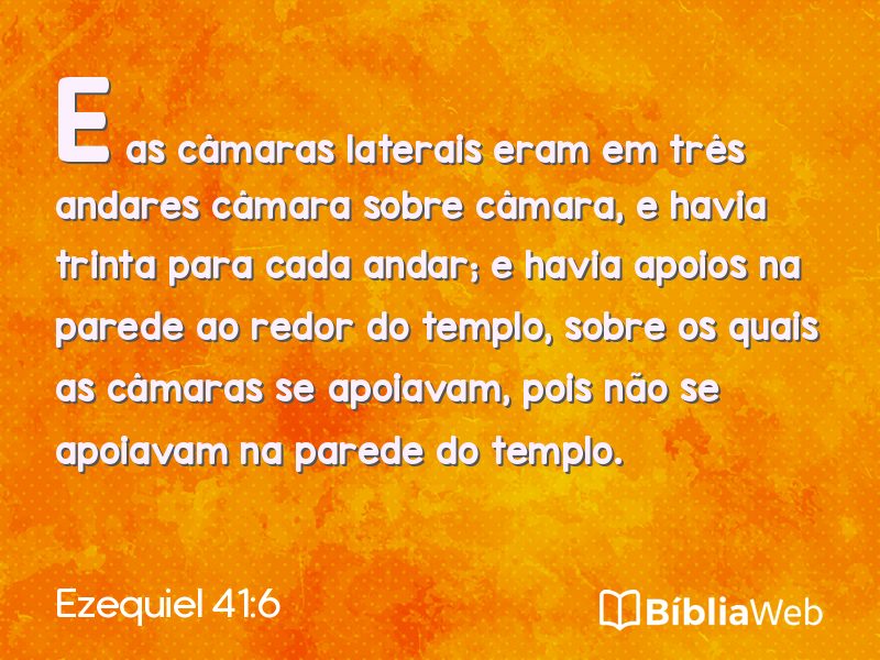 Ezequiel 41:6 em imagem para compartilhar
