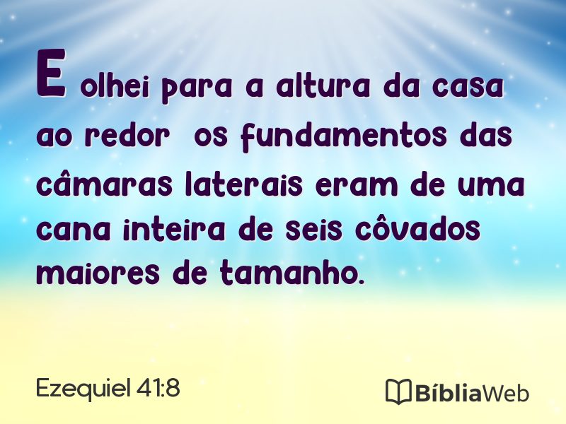 Ezequiel 41:8 em imagem para compartilhar