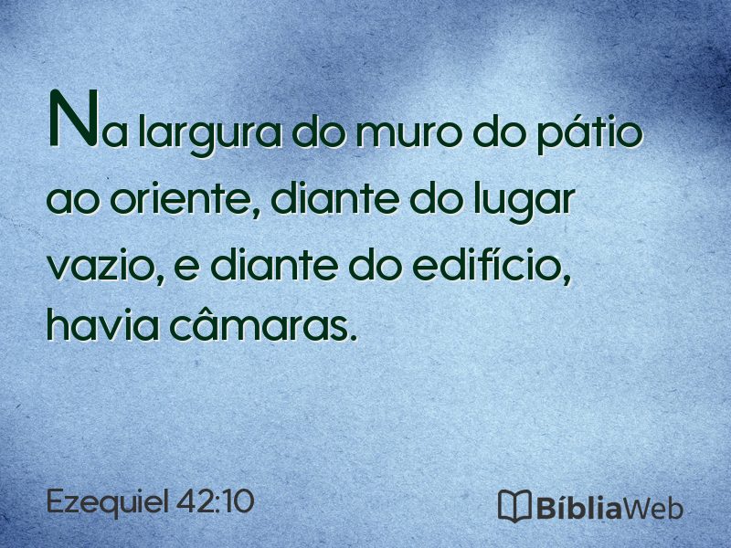 Ezequiel 42:10 em imagem para compartilhar