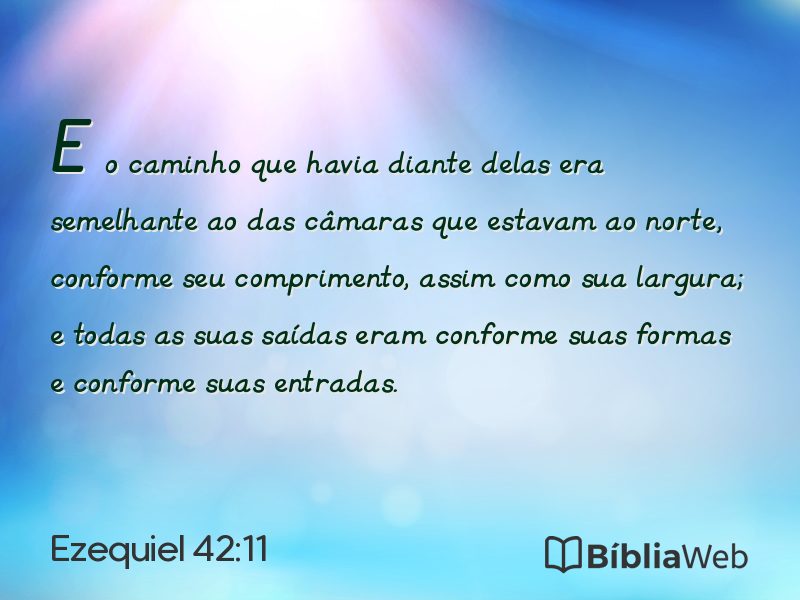 Ezequiel 42:11 em imagem para compartilhar