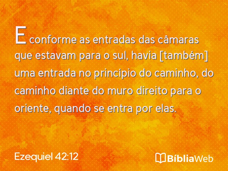 Ezequiel 42:12 em imagem para compartilhar