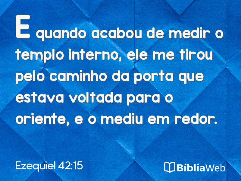 Ezequiel 42:15 em imagem para compartilhar