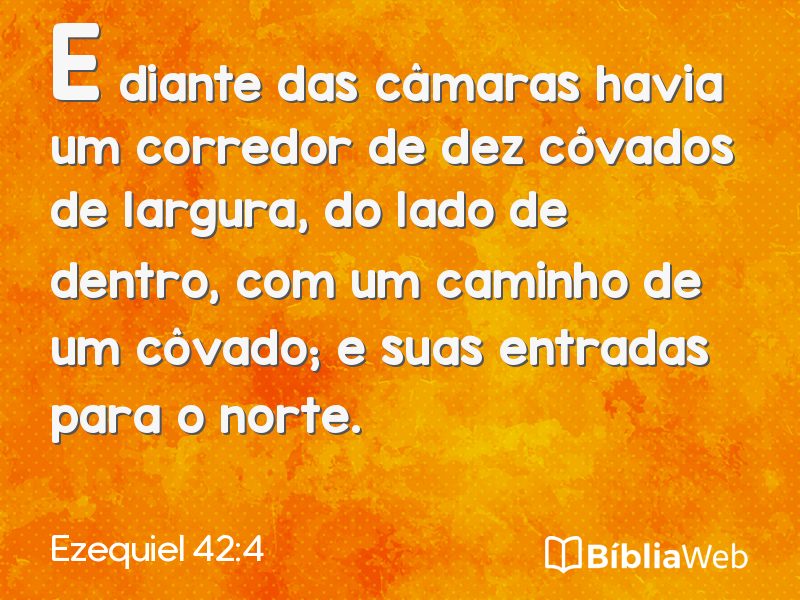 Ezequiel 42:4 em imagem para compartilhar