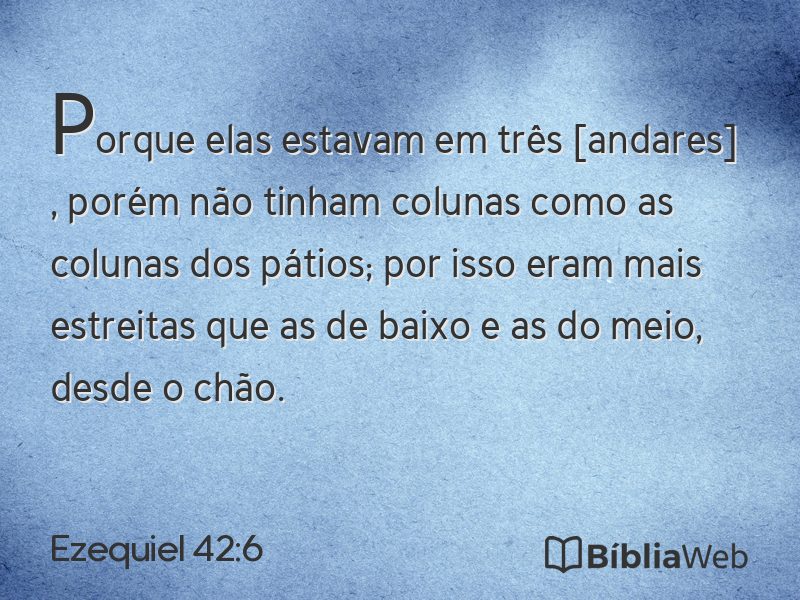 Ezequiel 42:6 em imagem para compartilhar