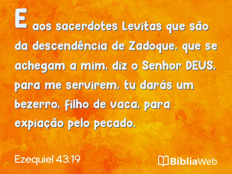 Ezequiel 43:19 em imagem para compartilhar