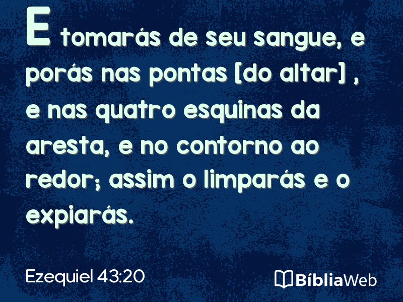 Ezequiel 43:20 em imagem para compartilhar
