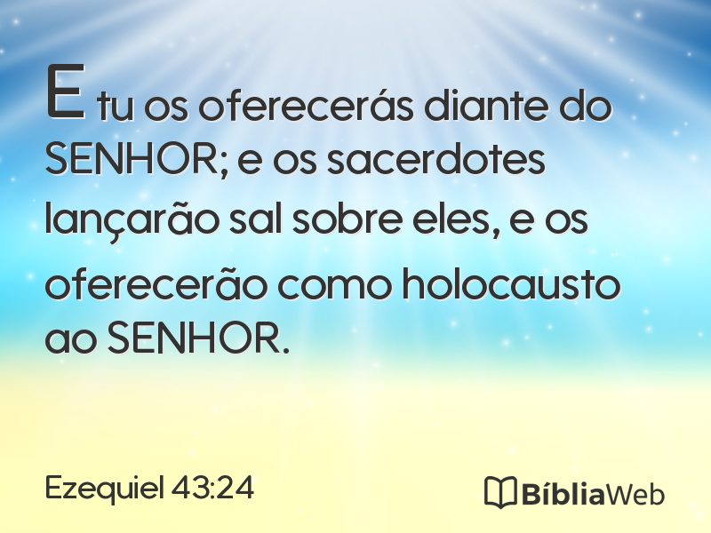 Ezequiel 43:24 em imagem para compartilhar