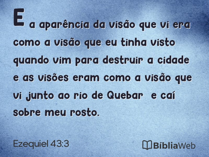 Ezequiel 43:3 em imagem para compartilhar