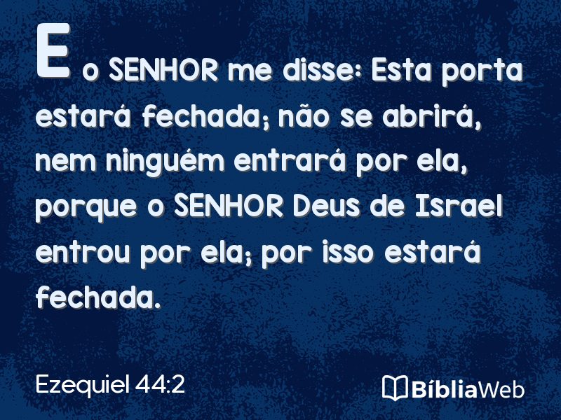 Ezequiel 44:2 em imagem para compartilhar