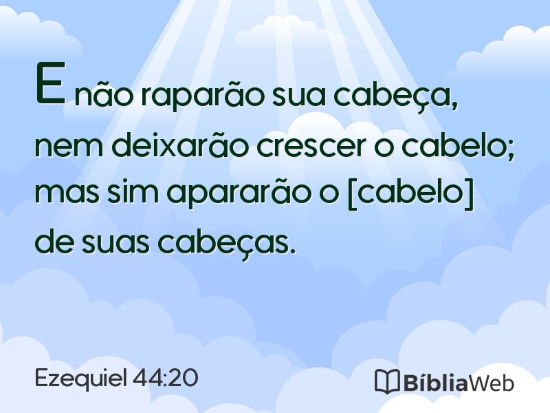Ezequiel 44:20 em imagem para compartilhar