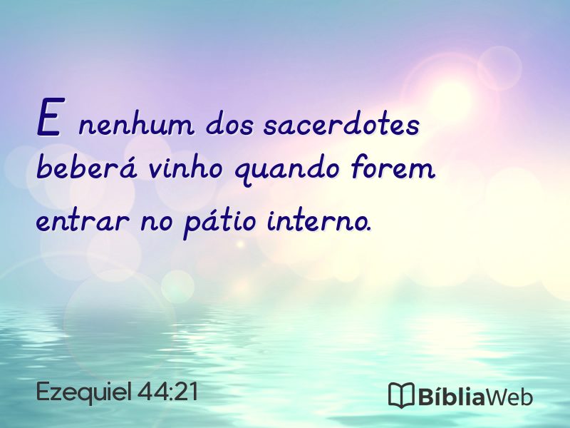 Ezequiel 44:21 em imagem para compartilhar
