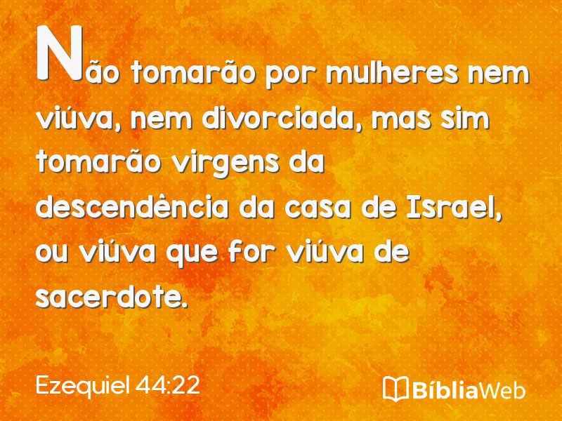 Ezequiel 44:22 em imagem para compartilhar