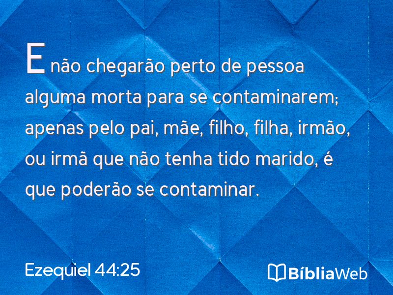 Ezequiel 44:25 em imagem para compartilhar