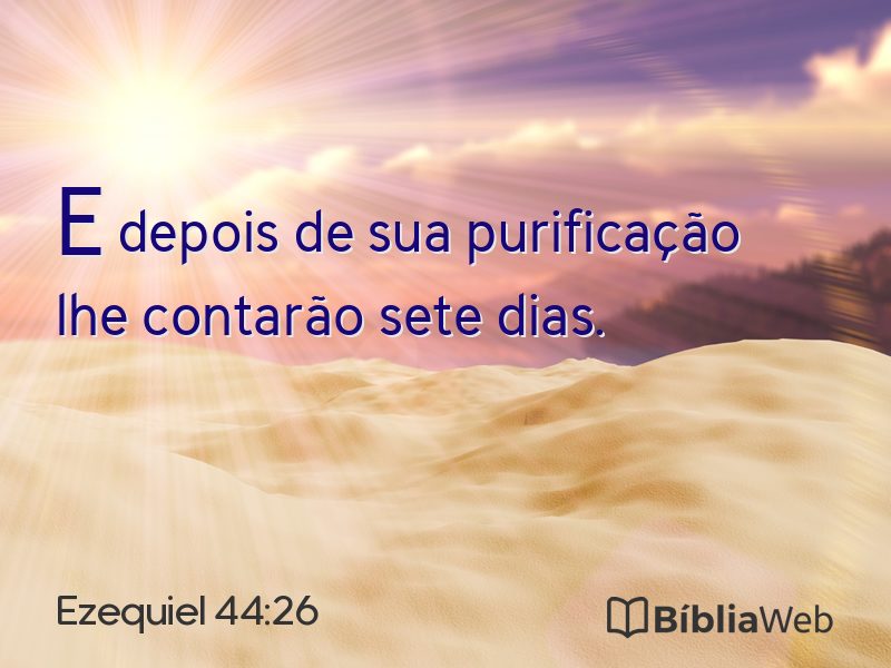 Ezequiel 44:26 em imagem para compartilhar