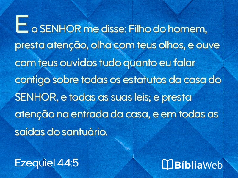 Ezequiel 44:5 em imagem para compartilhar